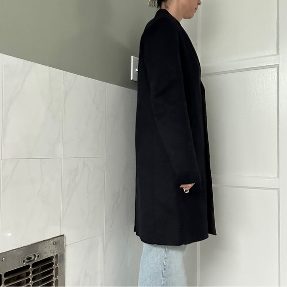 Theory Women's Black Trench Coat - Picture 2 of 6